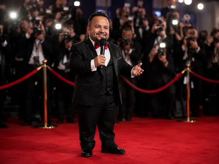 Performer red carpet host